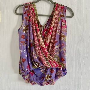 Free People Floral Flowy Spring Tank-Top